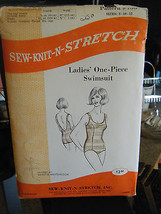 Sew-Knit-N-Stretch 150 Ladies&#39; One-Piece Swimsuit Pattern - Size 8/10/12 - $9.45