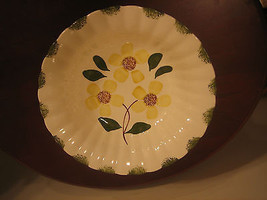 Blue Ridge Southern Potteries Handpainted &quot;Cheerful&quot; Daisy Round Serving... - $28.41