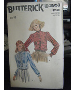 Butterick 3953 Misses Blouse Pattern - Size 10 Bust 32 1/2 - £7.37 GBP