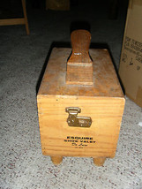 Vintage Wood Esquire Shoe Valet Deluxe Box With Dovetail Construction - $55.68