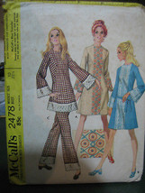 McCall&#39;s 2478 Dress, Top &amp; Pants Pattern - Size 10 Bust 32 1/2 - $9.37
