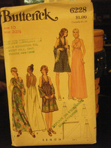 Butterick 6228 Misses Evening Dress &amp; Shawl Pattern - Size 10 Bust 32 1/2 - $29.50