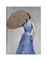 1950s Lace Sun Dress or Top &amp; Skirt &amp; Parasol-  2 Crochet patterns (PDF 1522) - £2.93 GBP