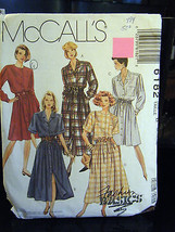 Vintage McCall&#39;s #6182 Misses Dress in 2 Lengths Pattern - Size 8/10/12 - £5.61 GBP