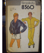 Simplicity 8360 Men&#39;s Unlined Hooded Jacket, Pants Shorts Pattern - Sz X... - £9.68 GBP