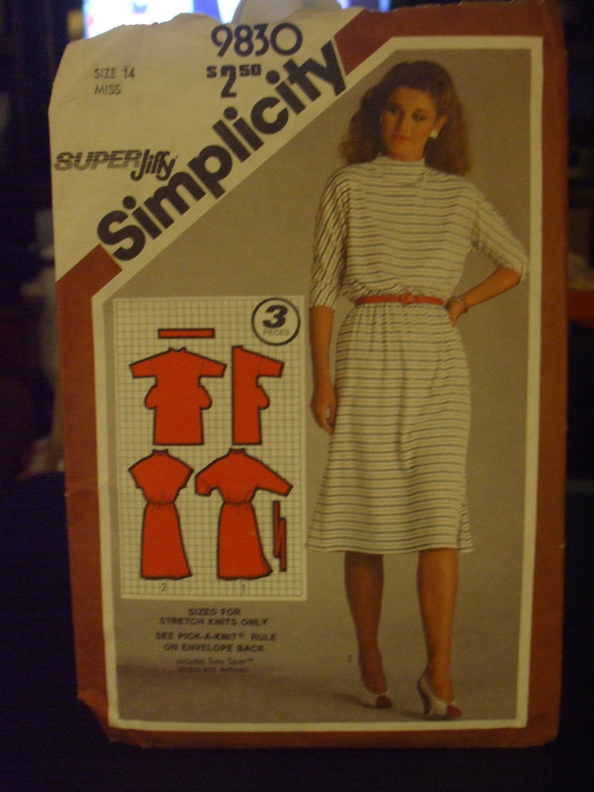 Simplicity 9830 Misses Super Jiffy Pullover Dress Pattern - Size 14 Bust 36 - $15.00