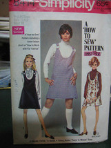 Vintage 1969 Simplicity #8414 Junior /Teen Jumper Pattern - Size 11/12 Bust 32 - $10.70