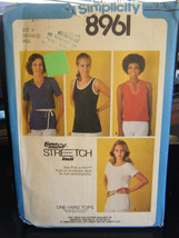 Vintage Simplicity 8961 Misses Pullover Tops Pattern - Size 8/10/12 - £4.70 GBP