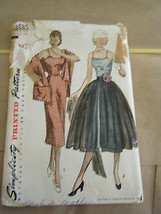 Vintage 1950&#39;s Simplicity 3585 Misses Dress &amp; Stole Pattern - Size 14 Bu... - £17.09 GBP