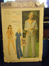 Vintage Simplicity 6808 Teen Shirt, Pants &amp; Shorts Pattern - Size 10 Bust 30 1/2 - £4.43 GBP