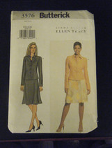 Butterick Ellen Tracy Linda Allard 3576 Jacket &amp; Skirt Pattern - Size 12... - £6.11 GBP
