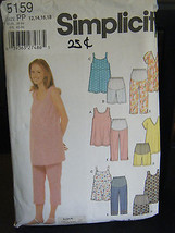 Simplicity 5159 Maternity Tops, Capri Pants or Shorts Pattern - Size 12 & 14 - $12.36