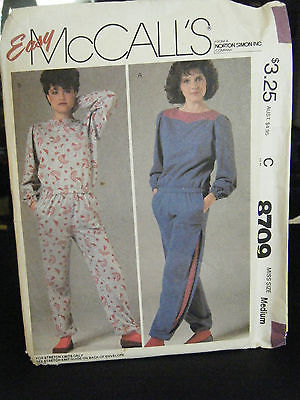 McCall's 8709 Misses Top & Pants Pattern - Size M (Bust 36-38) Waist 28-30 - £4.50 GBP