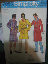 Vintage Simplicity #7080 Men&#39;s Robe in 2 Lengths Pattern - Size M (38-40) - $8.02