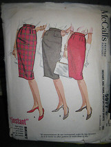 Vintage McCall&#39;s 5977 Misses Skirt Pattern - Waist 26 Hip 36 - £6.45 GBP