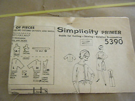 Vintage 1960&#39;s Simplicity 5390 Paris Fashion Dress &amp; Jacket Pattern-Sz 14 Bst 32 - £17.14 GBP