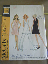 Vintage McCall&#39;s 2143 Misses Dresses &amp; Pants Pattern - Size 10 Bust 32 1/2 - £8.96 GBP