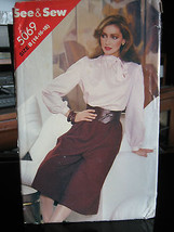 Butterick See &amp; Sew 5069 Misses Blouse &amp; Culottes Pattern - Sizes 14 &amp; 16 - £5.18 GBP