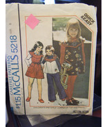 Vintage McCall&#39;s 5218 Girl&#39;s Jumper or Top &amp; Pants Pattern - Size 6 Ches... - £6.37 GBP