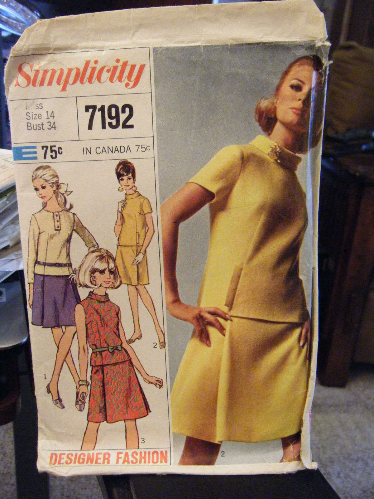Primary image for Simplicity Designer Fashion 7192 Misses Two-Piece Dresses Pattern - Size 14