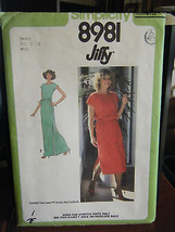 Vintage Simplicity 8981 Misses Jiffy Pullover Dresses Pattern - Size S (10-12) - £5.45 GBP