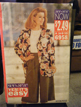 Butterick See &amp; Sew 6958 Unlined Jacket, Top &amp; Split Skirt Pattern - Size 6/8/10 - £6.92 GBP