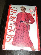 Butterick See &amp; Sew 6523 Misses Jacket, Top &amp; Skirt Pattern - Sizes 6/8/10/12/14 - £5.50 GBP