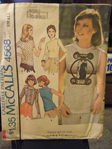 Vintage McCall&#39;s 4568 Misses Set of Tops Pattern - Size S (10-12) Bust 32 1/2-34 - £6.37 GBP