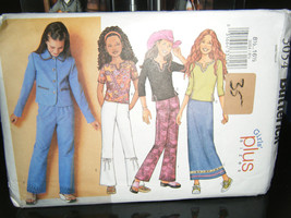 Butterick 3054 Girls Plus Jacket, Top, Skirt &amp; Pants Pattern - Size 8 1/... - £7.03 GBP