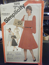 Simplicity 5291 Misses Pullover Dress Pattern - Size 12 Bust 34 - $7.78
