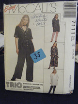 McCall&#39;s 7111 Maternity Jumpsuit, Dress, Tunic &amp; Leggings Pattern - Size 14-18 - £7.51 GBP