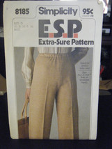 Vintage Simplicity E.S.P. 8185 Misses Pull-On Pants Pattern - Sizes 12 & 14 - $5.55