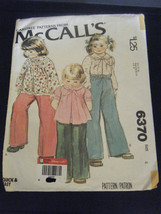 McCall&#39;s 6370 Toddler Girl&#39;s Pants Pattern - Size 4 Waist 21 - £4.45 GBP