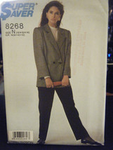 Simplicity 8268 Misses Pants & Unlined Jacket Pattern - Size 10/12/14 - $9.34