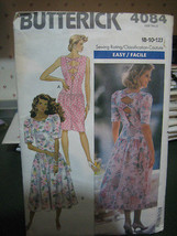 Vintage Butterick 4084 Misses Open Back Dress Pattern - Size 8 - £6.85 GBP