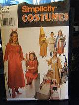 Simplicity 9724 Kid&#39;s Devil Princess Witch Angel Pilgrim Costume Pattern... - $11.49