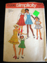 Vintage Simplicity #6996 Girl's Dress or Jumper Pattern - Size 8 - $7.55