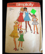 Vintage Simplicity #6996 Girl&#39;s Dress or Jumper Pattern - Size 8 - £5.93 GBP