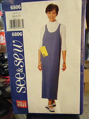 Primary image for Butterick See & Sew 6806 Misses Jumper Pattern - Sizes 6/8/10