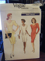 Vintage Vogue 7155 Misses Dress Pattern - Sizes 8/10/12 - £8.90 GBP