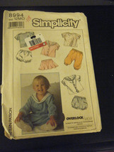 Simplicity 8994 Babies Pants, Panties, Skirt, Top, Jackets Pattern - Size 12 Mo. - $8.27