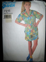 Vintage Simplicity Super Saver 7915 Girl&#39;s Shirt &amp; Shorts Pattern - Size 7 - £3.30 GBP