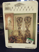 Simplicity House 7088 Window Treatments Instructions Pattern - £9.18 GBP