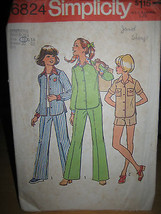 Vintage Simplicity #6824 Girl's Shirt/Pants/Shorts Pattern - Size 12 - $7.09