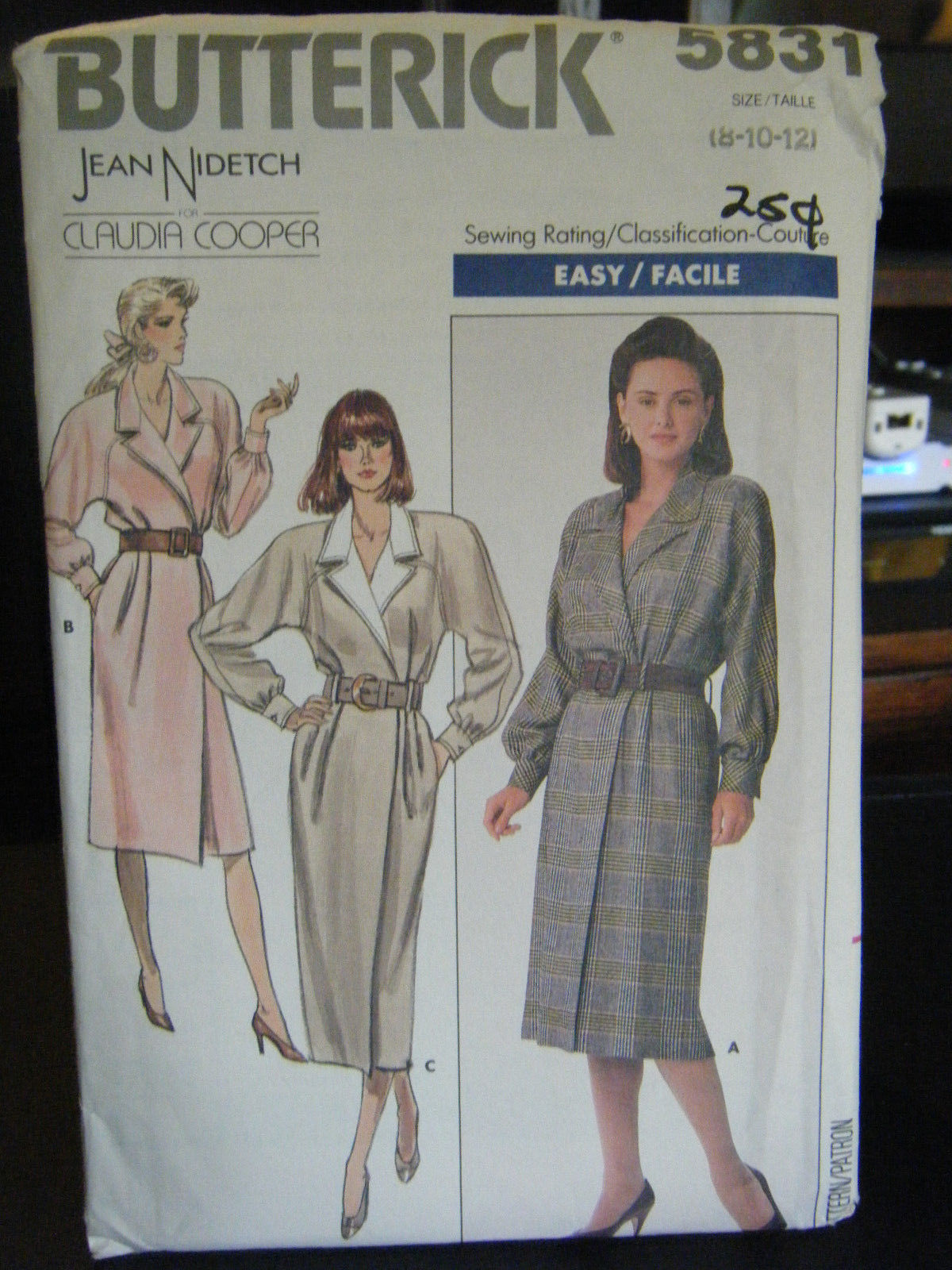 Butterick Jean Nidetch for Claudia Cooper 5831 Misses Dress Pattern - Sz 8/10/12 - $8.11