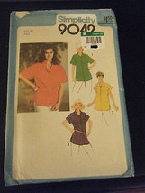 Simplicity 9042 Misses Tops or Tunics Pattern - Size 14 Bust 36 - £5.05 GBP