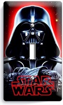 Darth Vader Red Glow Halmet Star Wars Dark Force Single Light Switch Cover Decor - £9.54 GBP