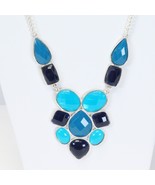 Kenneth Cole Necklace Aqua Blue Green Dangle Pendent Jewelry - $305.33 MXN