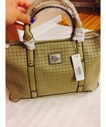 Piju Perforated Designer Teacher Work Travel Handbag / Satchel Pale Bron... - £47.47 GBP