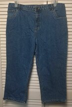 Cherokee Womens Stretch Jeans Plus Size 18 Waist 38&quot; Inseam 22&quot; Blue Jea... - £5.50 GBP